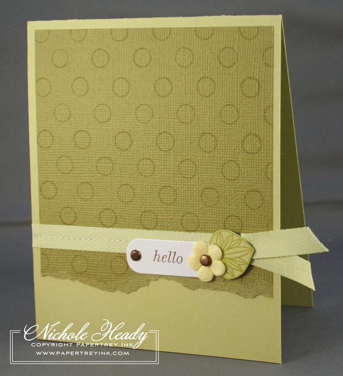 Stamps- (sentiment &amp; leaf) Simple Little Things, (dotted background) Polka Dot Basics<br />...