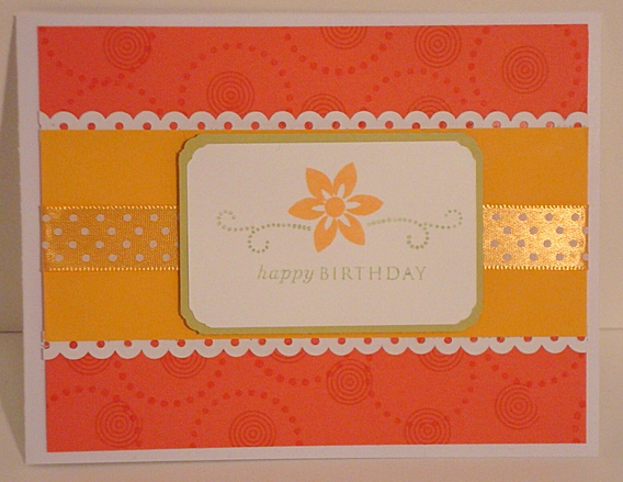 Berry Sorbet, Summer Sunrise &amp; Spring Moss Cardstock. Versa Mark, groovy Gauva, Apricot...