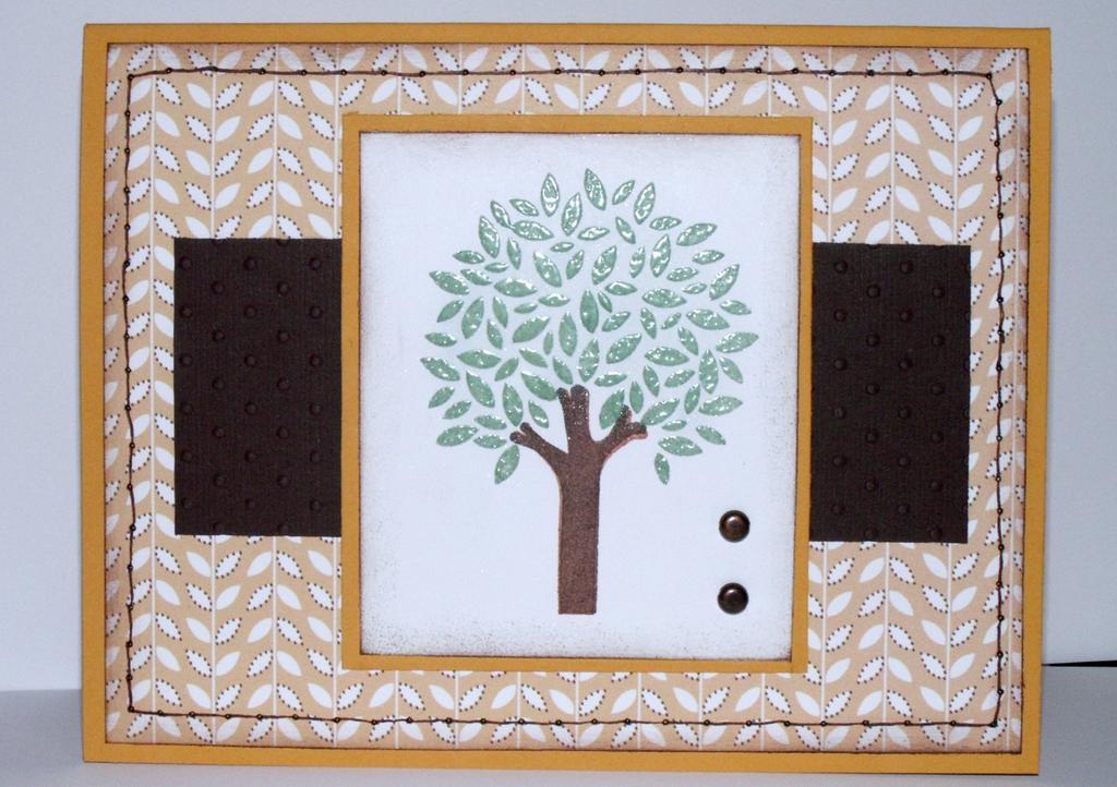 Father Knows Best using 6x6 patterned paper and summer sunrise paper