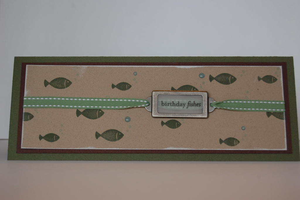 Pond Life, Birthday Fishes; Details at www.DPKCreations.blogspot.com. Case&#039;d from Heather...