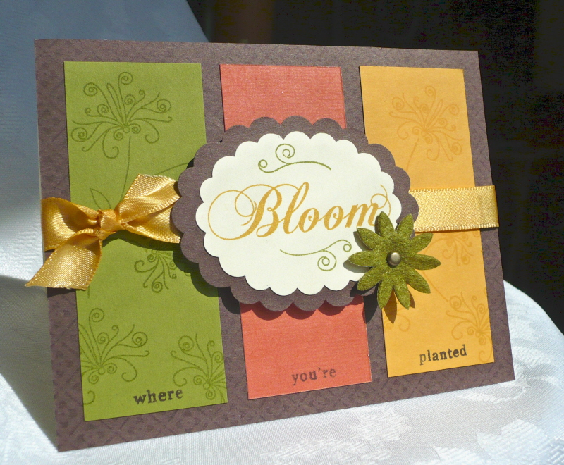 Bloom where you are planted