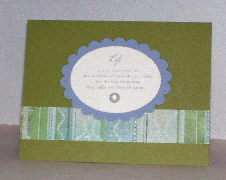 Just a simple note card using the Out on a Limb set sentiment.