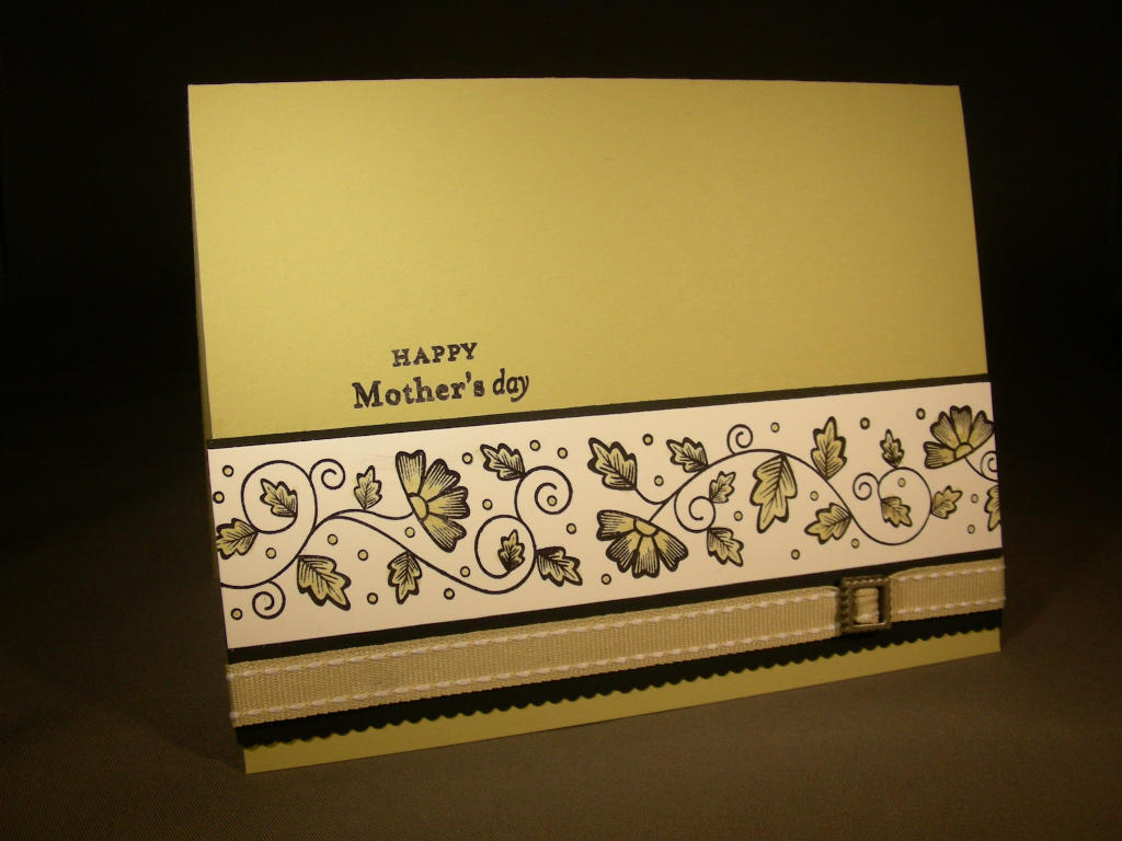 I used the Happy Mother&#039;s day sentiment from Pond Life.  The wheel image is from...