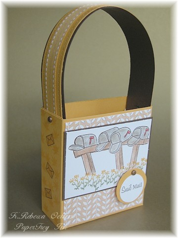 &quot;Snail Mail&quot; Box for 3x3 cards and envelopes<br />
Stamps: Mailbox Greetings<br />...
