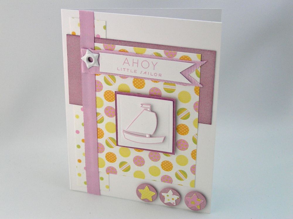 â€¢  Bitty Baby Blessings â€“ Ahoy Little Sailor<br />
Stamps:  Bitty Baby Blessings<br />...
