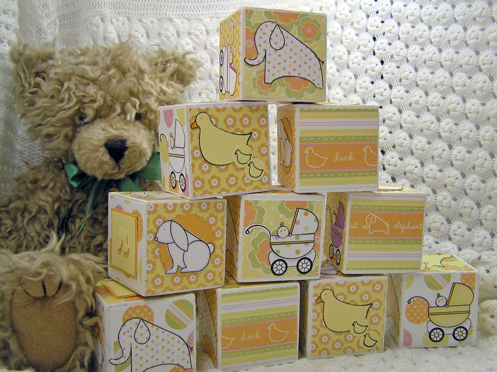 â€¢  Bitty Baby Blessings-Blocks<br />
Stamps:  Bitty Baby Blessings<br />
Ink:  Palette Noir...
