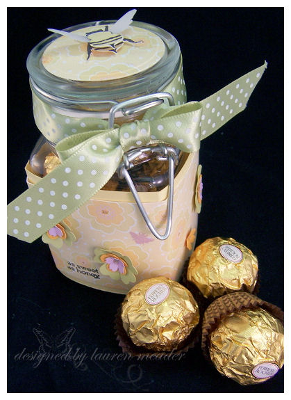 Jar of Sweets<br />
<br />
Stamps-Honey Bees, Beautiful Blooms<br />
Cardstock-Lemon Tart,...