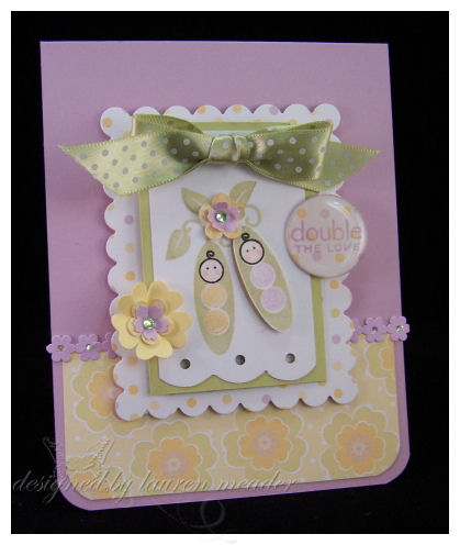 2 Peas in a Pod<br />
<br />
Stamps-Bitty Baby Blessings, Green Thumb<br />
Ink-black...