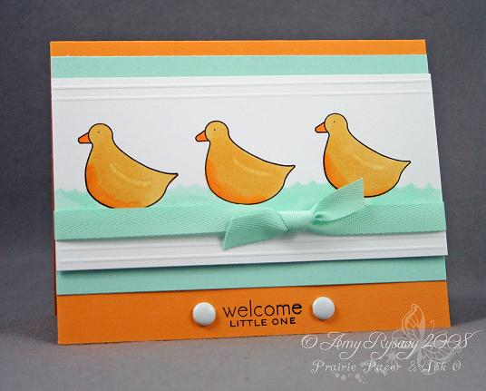 {SUPPLIES}<br />
<br />
STAMPS: Bitty Baby Blessings.<br />
<br />
CS: White, Aqua Mist,...