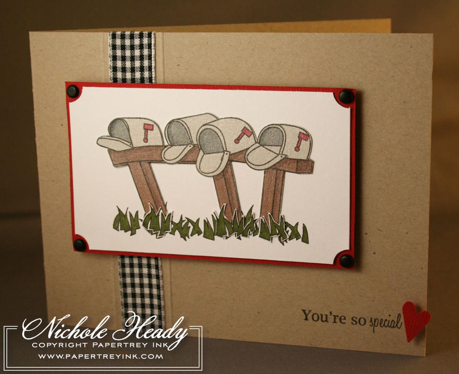 STAMPS: Mailbox Greetings<br />
INK: Noir Black Palette ink<br />
PAPER: Stamper&#039;s Select...