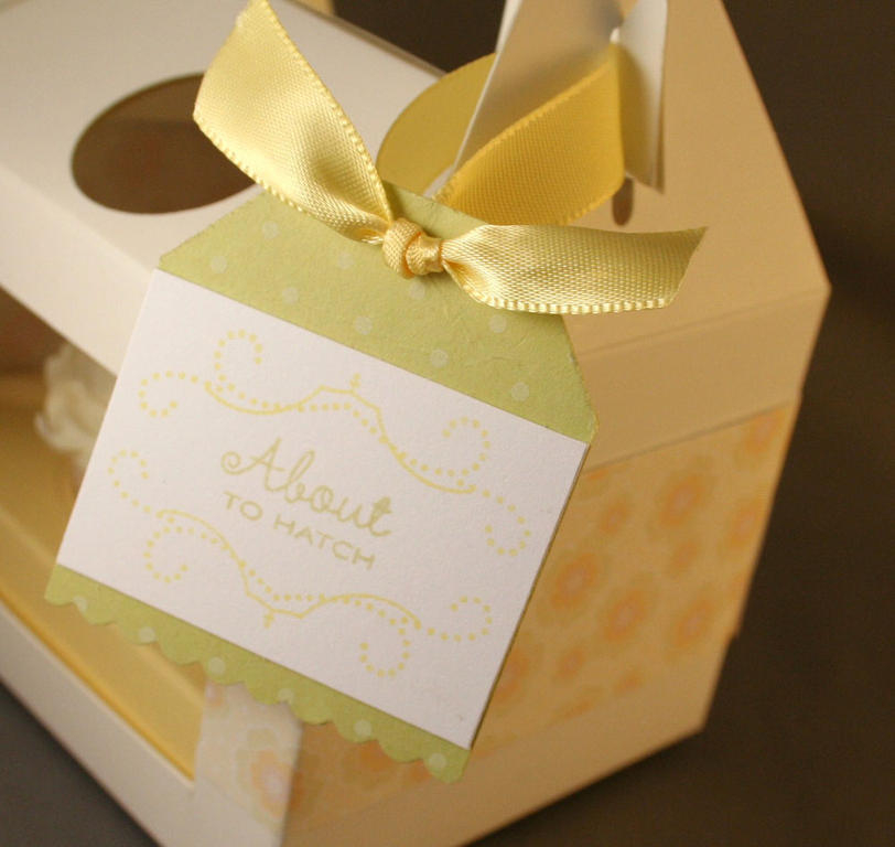STAMPS: Favor It Baby, Polka Dot Basics and Boxes, Bags &amp; Tags<br />
INK: Spring Moss &amp;...