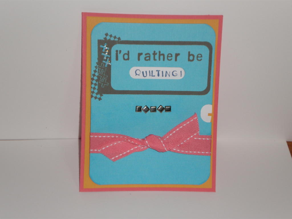 Granted, there are no PTI stamps on this card, but all the paper is, except for the blue.  I...