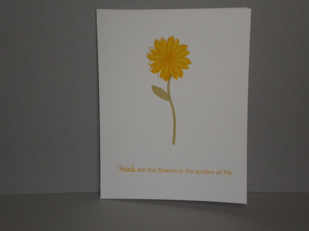 Extremely simple card.
