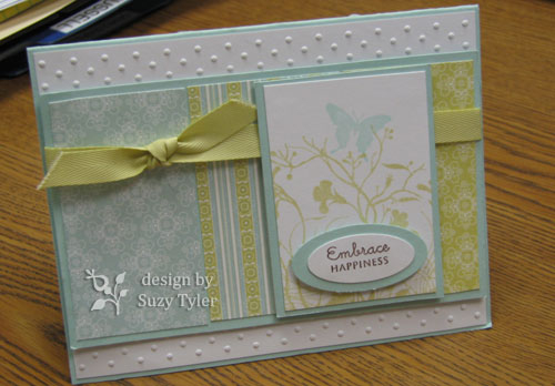 Julee&#039;s Mojo Monday challenge with PTI paper and Mixed Messages stamps