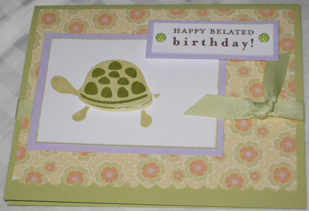 Stamps: PTI Pond Life, Pond Life Sentiments<br />
Paper: PTI Spring Moss, Misc. Purple, PTI...