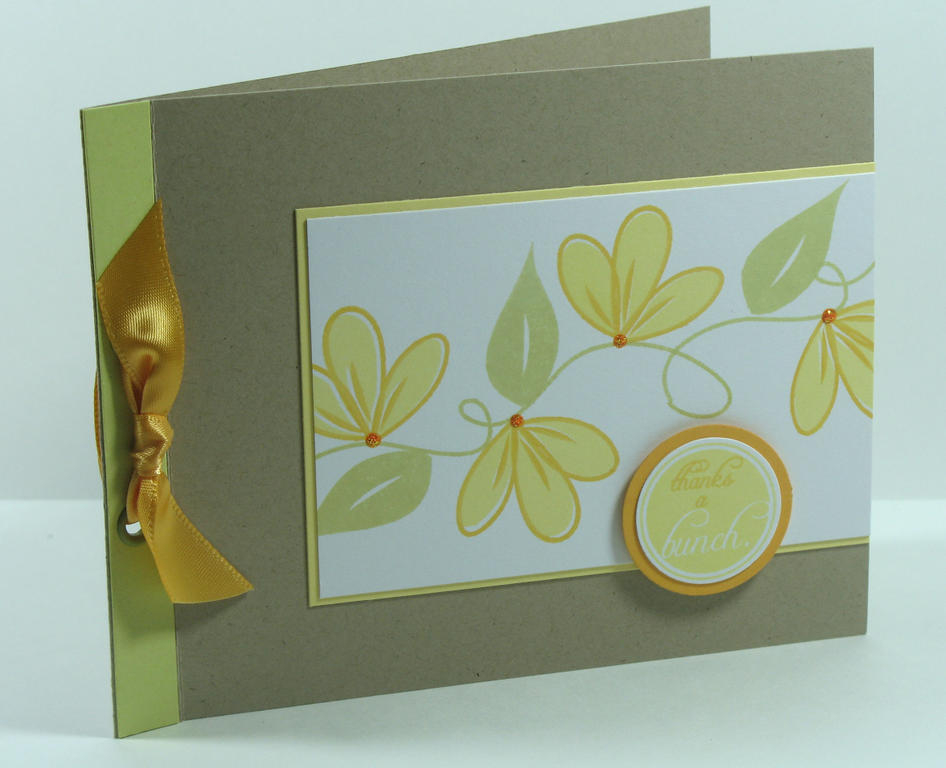 Thanks a Bunch Card<br />
Stamps:  Flower Garden, Flower Garden Sentiments (PTI)<br />...