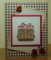 Gingham Notecard Apple