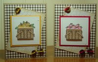 Gingham Vintage Picnic Notecards 1
