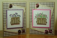 Gingham Vintage Picnic Notecards 2