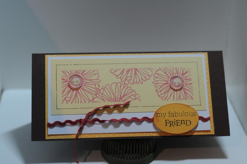 Friends Til the End<br />
Dark Chocolate, Lemon Tart, Summer Sunrise cardstock