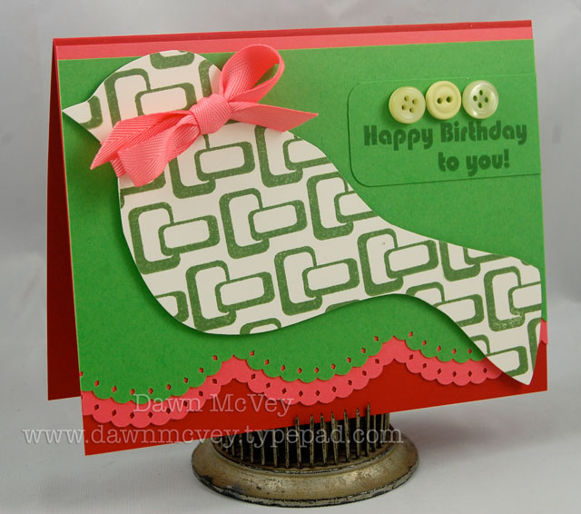 Paper: new leaf, berry sorbet, pure poppy, vintage cream<br />
Stamps: Mod Squad<br />
Ink:...