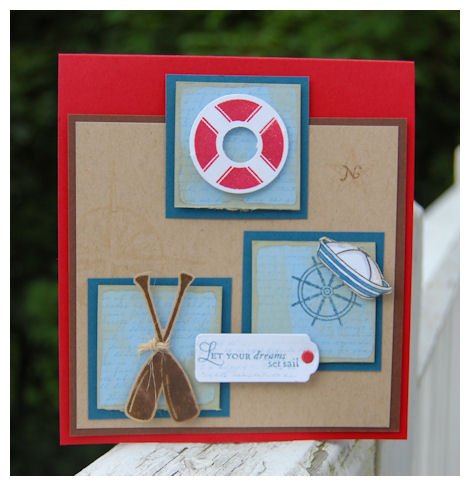 Set Sail<br />
I had fun with this nautical style set! Perfect for any "guy".<br />...