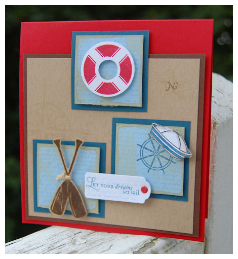 Set Sail<br />
I had fun with this nautical style set! Perfect for any "guy".<br />...