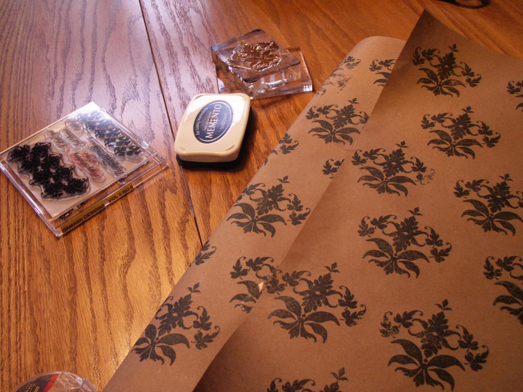 Homemade wrapping paper!