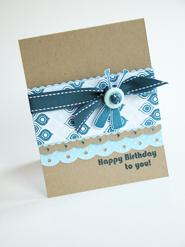 Stamps: Mod Squad, Out to Sea<br />
Paper: Stamper&#039;s Select, Kraft, Spring Rain Bitty Dot...