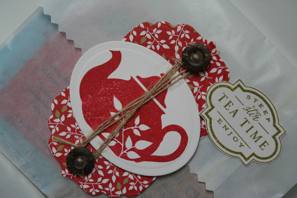 Stamps: Tea for Two, Rustic Branches<br />
Paper: Kraft, Ripe Avocado, Vintage Cream cardstock,...