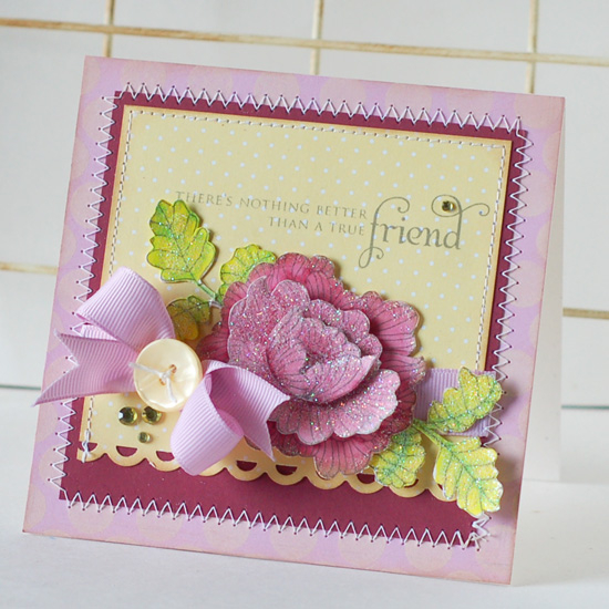 Stamps:  In Bloom, Polka Dot Basics II<br />
Ink:  Smokey Shadow, Vintage Cream<br />...