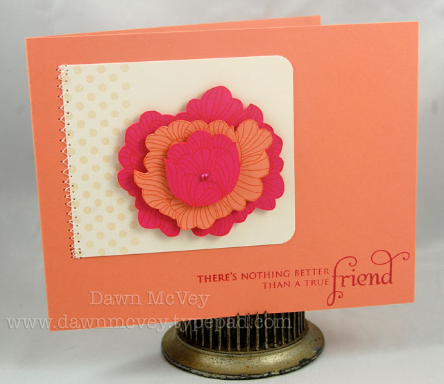 Paper: melon berry, raspberry fizz, vintage cream<br />
Stamps: Polka Dot Basics II, In...