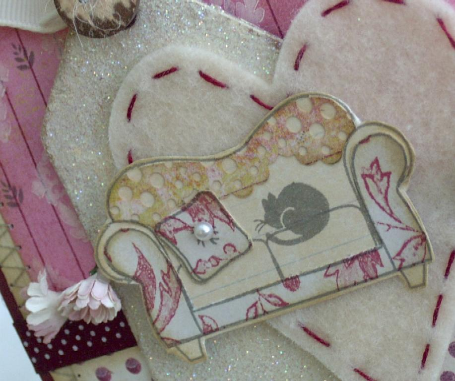 Papertrey Ink Supplies Used:<br />
Stamps:<br />
Polka Dot Basics II<br />
On My Couch and...