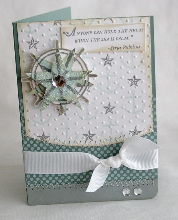 Papertrey Ink Supplies Used:<br />
Stamps:<br />
Polka Dot Basics II<br />
Out to Sea<br />...