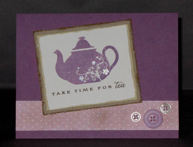 Thanks for looking!<br />
Stamps: Tea For Two<br />
Paper: Plum Pudding, Vintage Cream and...