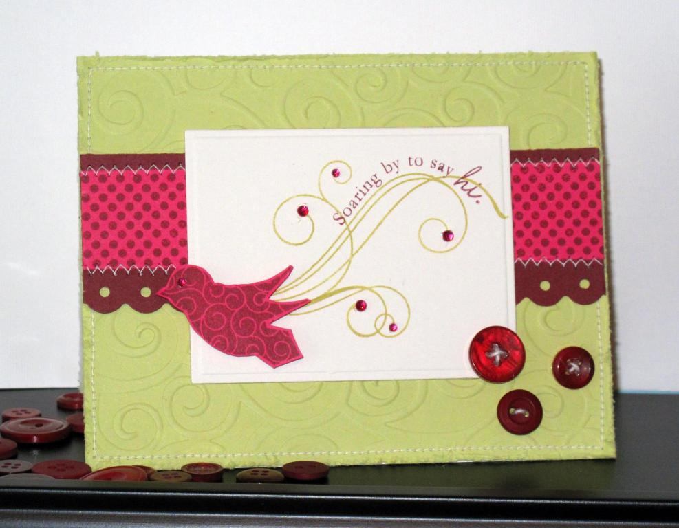 Supplies (all Papertrey Ink, unless indicated otherwise)<br />
Cardstock: Spring Moss, Scarlet...