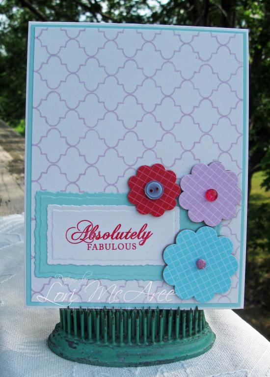 Supplies:<br />
Stamps: Papertrey Background Basics Retro, Mega Mixed Messages <br />
Paper:...