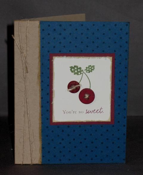 What a fun set! I used my distressing tool on the edges of the cardstock and touched them with...