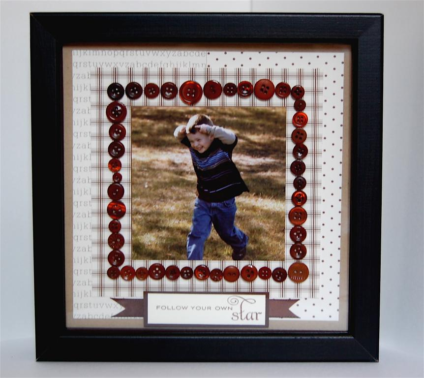 I was so pleased with how this turned out that I framed it and hung it in my stamping room <img...