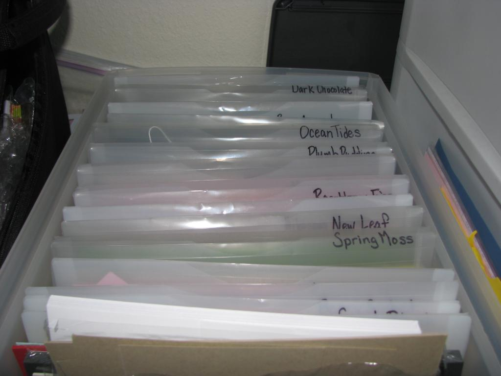 This keeps all of my PTI color collections together, since I&#039;m not able to keep them...