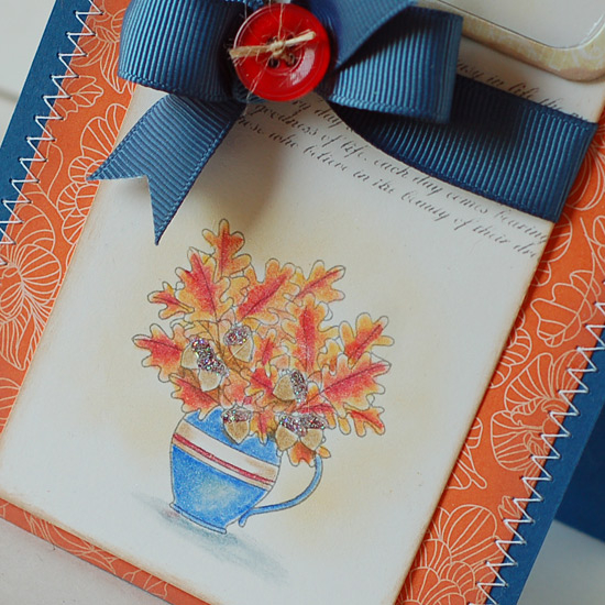 Stamps:  Autumn Abundance, Background Basics: Text Style<br />
Ink:  Smokey Shadow, Enchanted...