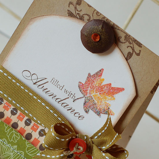 Stamps:  Fall Elegance<br />
Ink:  Dark Chocolate, Melon Berry, Summer Sunrise<br />...