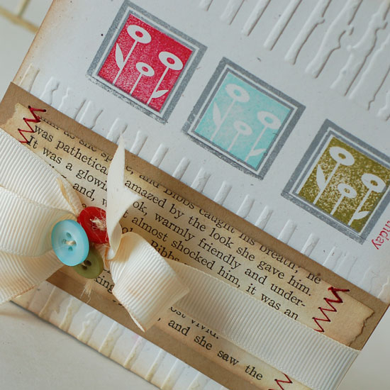 Stamps:  Sign Language<br />
Ink:  Pure Poppy, Ripe Avocado, Aqua Mist (reformulated), Smokey...