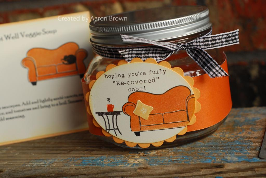 close up of the soup label