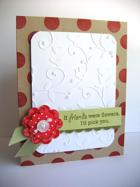 Stamps:  Polka Dot Basic &amp; Green Thumb<br />
Colors:  Kraft, Spring Moss, Ripe Avocado,...