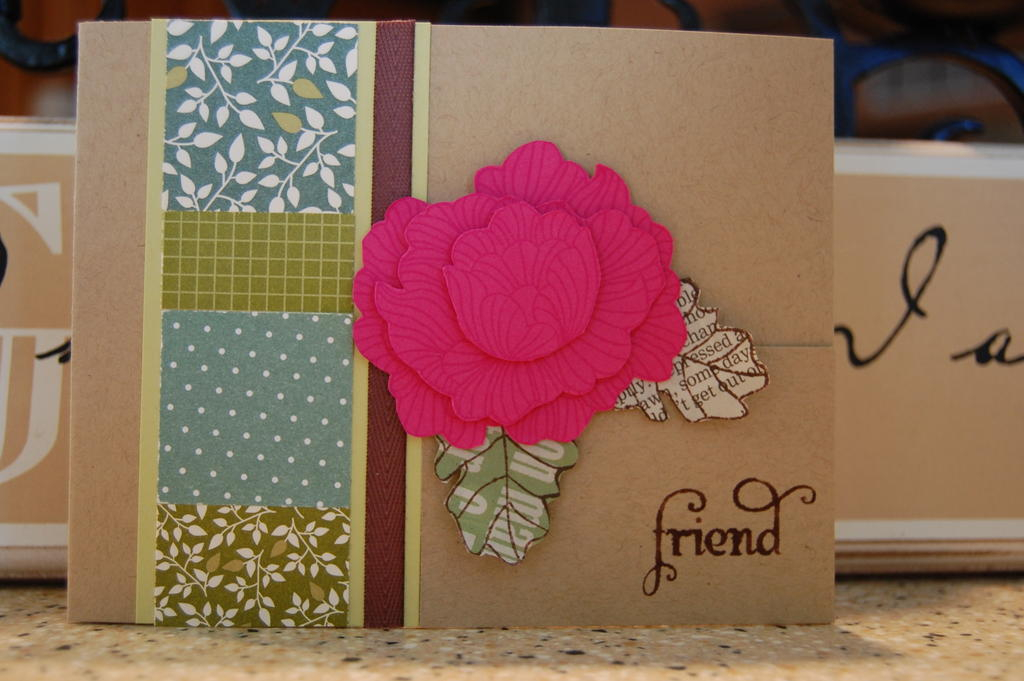 Stamps: In Bloom<br />
Ink: Pink Passion, Chocolate Chip<br />
Paper: Kraft, Raspberry Fizz,...