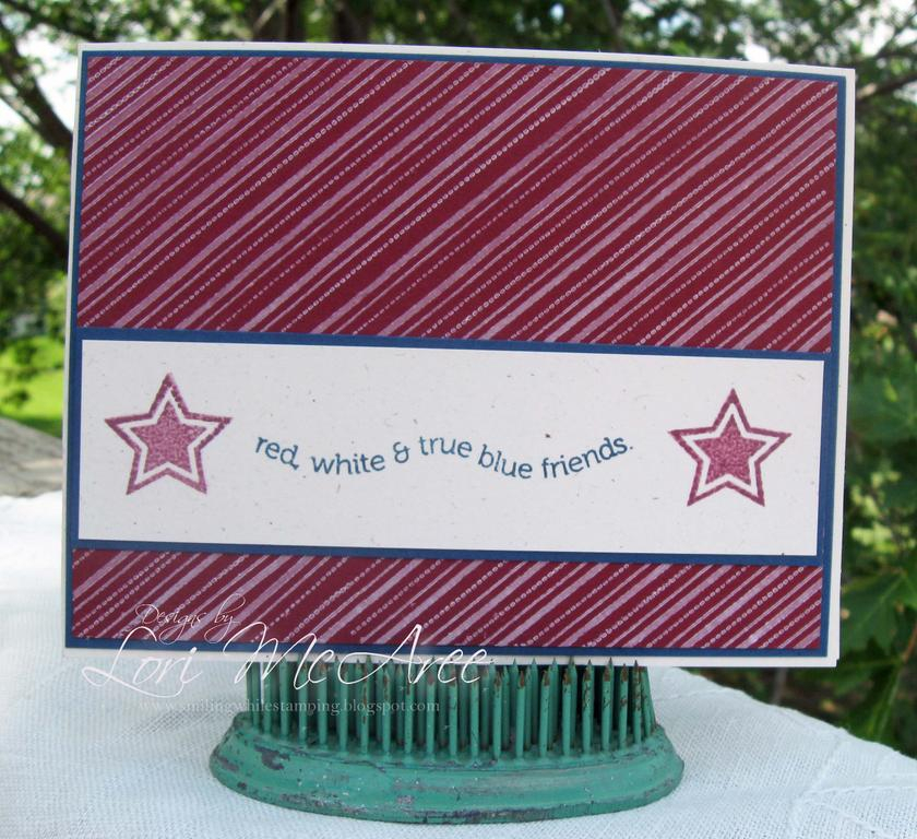 Stamps: Papertrey Let Freedom Ring<br />
Paper: Papertrey Rustic Cream, Scarlet Jewel &amp;...