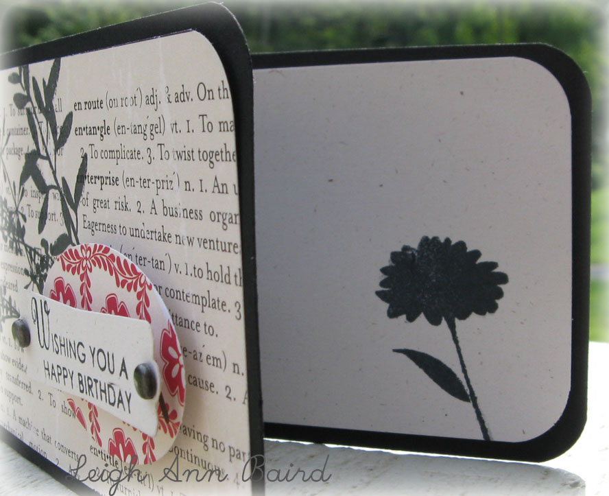 Used the Life set and Wishing You set.  True Black and Rustic White Cardstock.