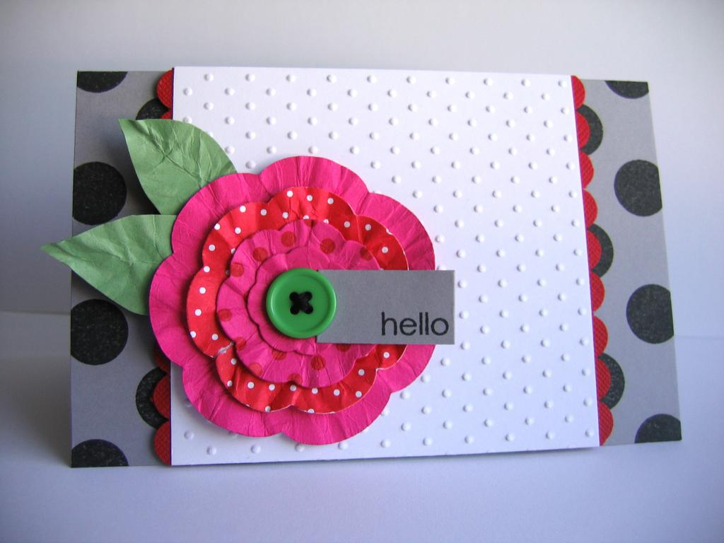 Created for Dawn McVey's Raspberry Suite Color Challenge.<br />
Stamps:  Polka Dot Basics,...
