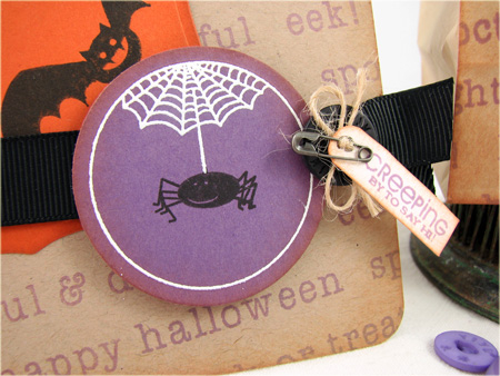 Stamps: 2009 Halloween Tags, Boo to You<br />
Ink: Plum Pudding, True Black, Versamark, Vintage...